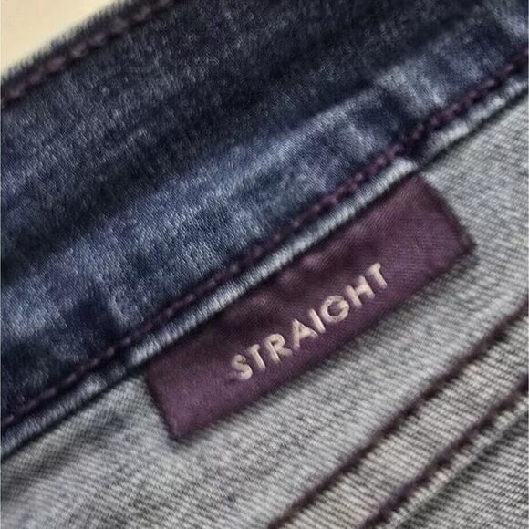 NYDJ Jeans Womens 12 Marilyn Straight Dark High Rise Denim Not Your Daughters - Picture 9 of 12